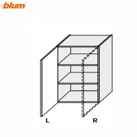 Кухонна секція Міленіум верхня 60В/720 1дв Pro Blum Права ML-468W/9003R MiroMark