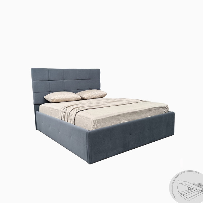 Кровать Мягкая обивка с подъёмным механизмом 1,6x2,0 Бристоль / Bristol MiroMark SF-46-BR