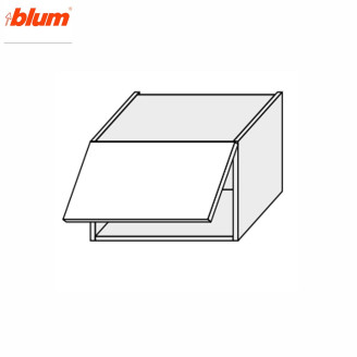 Кухонная секция Мери верхняя 40В/450 1дв Aventos Pro Blum MR-341W/9003gl MiroMark
