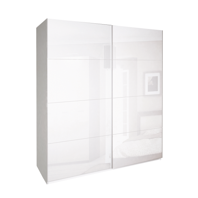 Шкаф-купе 2,5x2,1 Белла / Bella Глянец Белый MiroMark BL-21-WB