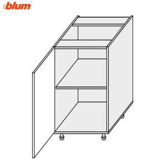 Кухонная секция Мери нижняя 30Н/820 1дв Pro Blum MR-033W/9003gl MiroMark