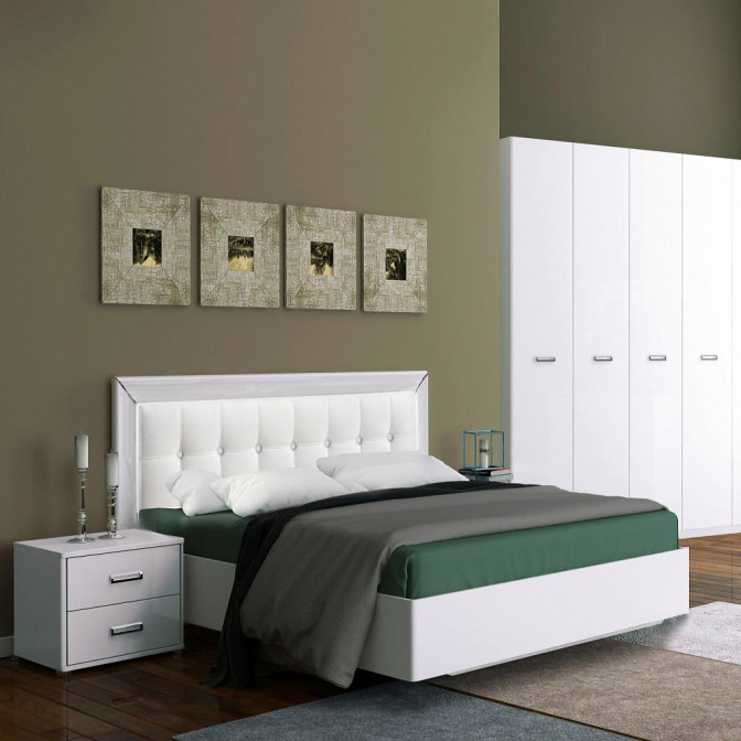 Ліжко Белла з мякою спинкою MiroMark купити