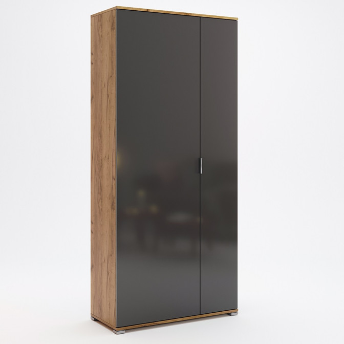 Шафа 2Дв Місяць / Luna Мат Лава - Дуб Крафт MiroMark LN-122-LV