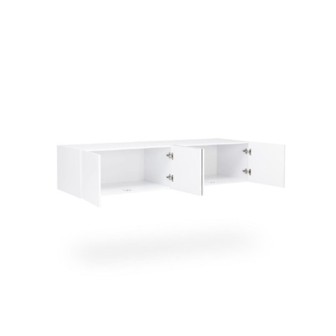 Антресоль 4Дв с зеркалом Мила / Mila Глянец Белый MiroMark MA-05-WB