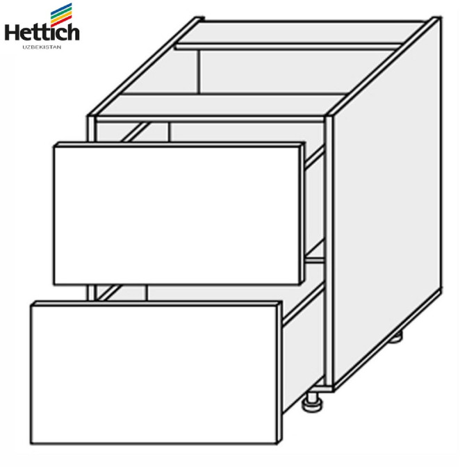 Кухонна секція Валенсія нижня 90Н2ШХ/820 Pro Hettich VL-091W/9003 MiroMark