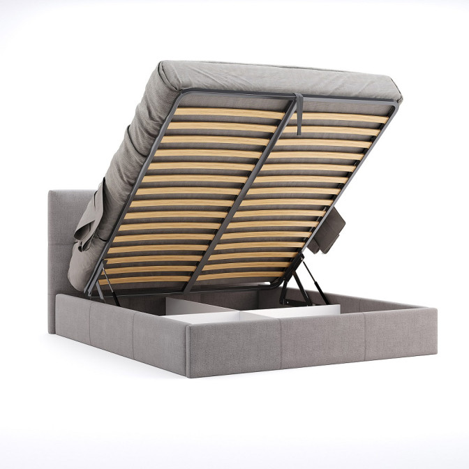 Кровать с подъёмным механизмом 1,8x2,0 Лилу / Lily Серый MiroMark LY-48-GC 