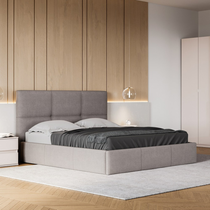 Кровать с подъёмным механизмом 1,8x2,0 Лилу / Lily Серый MiroMark LY-48-GC 