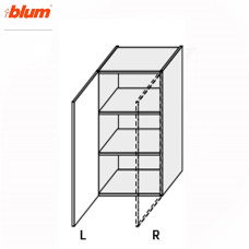Кухонная секция Миллениум WG верхняя 40В/900 1дв Pro Blum Левая ML-542W/01L MiroMark