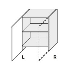 Кухонная секция Винтаж верхняя 60ВВТ/860 1дв Вытяжка Телескоп Левая VN-476W/9003L MiroMark