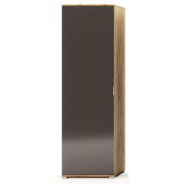 Шкаф 1Дв Луна / Luna Мат Лава - Дуб Крафт MiroMark LN-121-LV