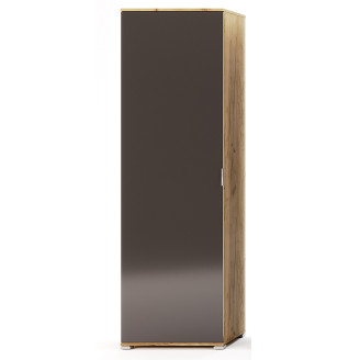 Шкаф 1Дв Луна / Luna Мат Лава - Дуб Крафт MiroMark LN-121-LV