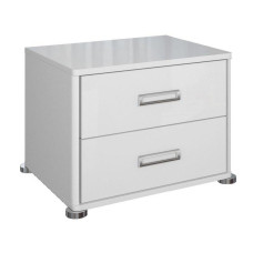 Тумба прикроватная 2Ящ Белла / Bella Глянец Белый MiroMark BL-52-WB