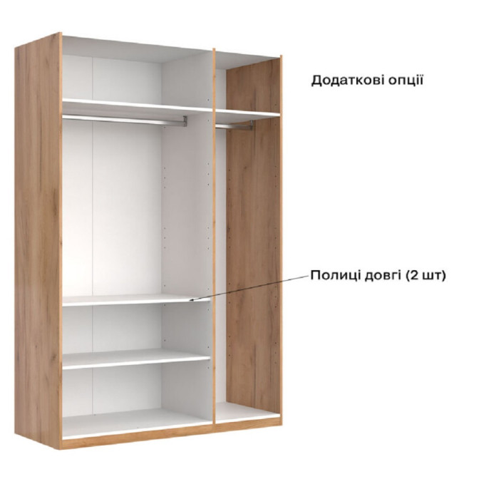 Шкаф Белла 3Дв без зеркал MiroMark купить