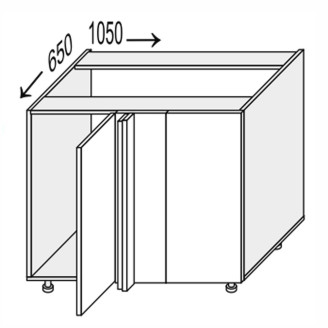 Кухонная секция Валенсия нижняя Угол Н 90° 1050х650/820 1дв VL-093W/9003 MiroMark Кухонная секция Валенсия нижняя Угол Н 90° 1050х650/820 1дв VL-093W/9003 MiroMark