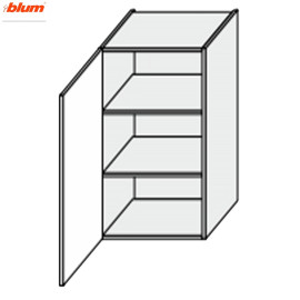 Кухонна секція Вінтаж верхня 40В/720 1дв Pro Blum VN-442W/9003 MiroMark