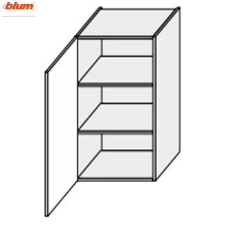 Кухонная секция Винтаж верхняя 40В/720 1дв Pro Blum VN-442W/9003 MiroMark