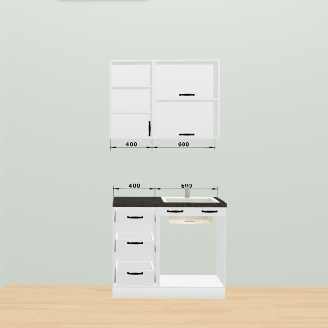 Кухня Винтаж 1,0 м В 720 Стандарт MiroMark