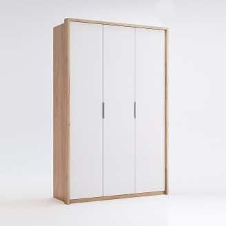 Шафа 3Дв без дзеркал Асті / Asti Глянець Білий - Дуб Крафт MiroMark AS-23-WB