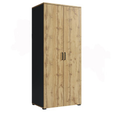 Шкаф 2Дв Джуриан / Jurian Мат Антрацит - Дуб Вотан MiroMark JN-112-AW