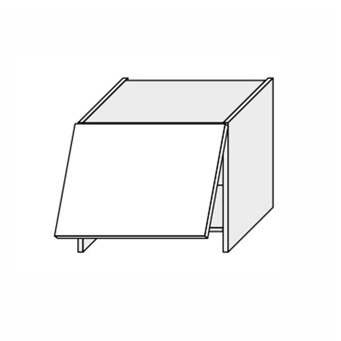 Кухонная секция Глори верхняя 60ВВТ/510 1дв Вытяжка Телескоп GL-466W/01 MiroMark