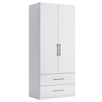 Шкаф 2Дв 2Ящ Фемели Джуниор / Family Junior Глянец Белый MiroMark FM-122-WB