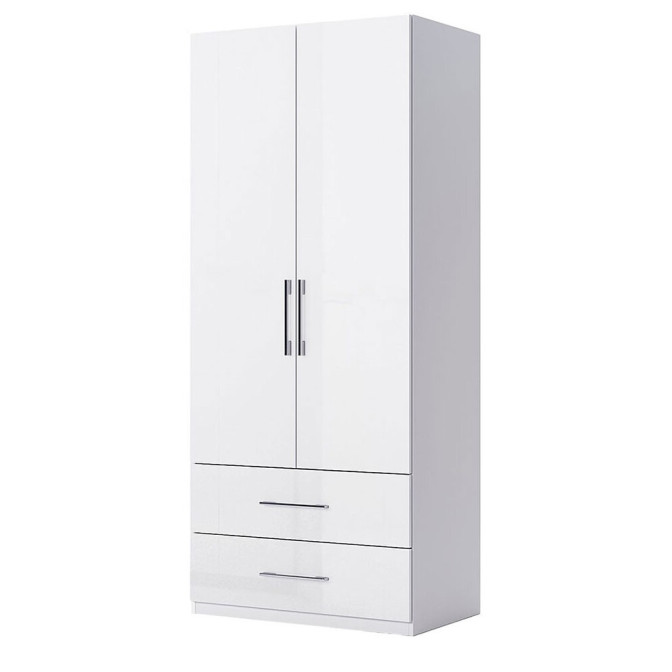 Шкаф 2Дв 2Ящ Фемели Джуниор / Family Junior Глянец Белый MiroMark FM-122-WB