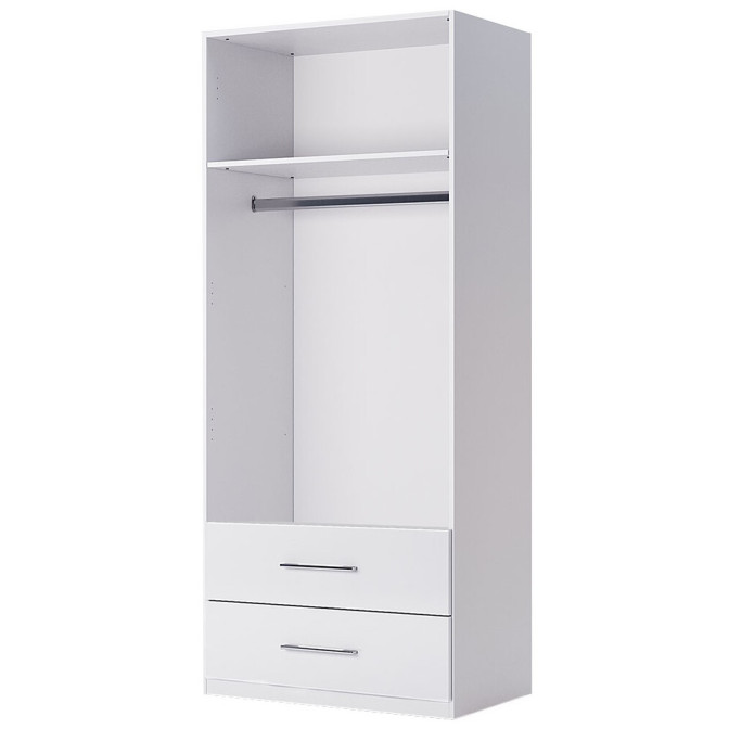 Шкаф 2Дв 2Ящ Фемели Джуниор / Family Junior Глянец Белый MiroMark FM-122-WB