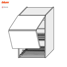Кухонная секция Миллениум верхняя 80ВС/900 2дв Сушка Avenots Pro Blum  +  Rejs ML-588W/9003 MiroMark