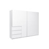 Шафа-купе 2.5м 2Дв Вільма / Wilma Білий MiroMark WL-26-WB