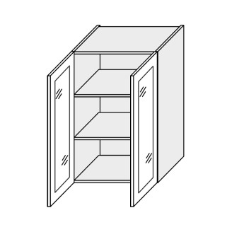 Кухонная секция Валенсия верхняя 80В/900 2дв Витрина VL-586W/9003 MiroMark Кухонная секция Валенсия верхняя 80В/900 2дв Витрина VL-586W/9003 MiroMark