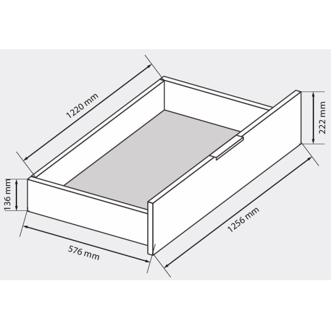 Ящик для белья на кровать 1.4 Рамона / Ramona MiroMark RA-40-LV