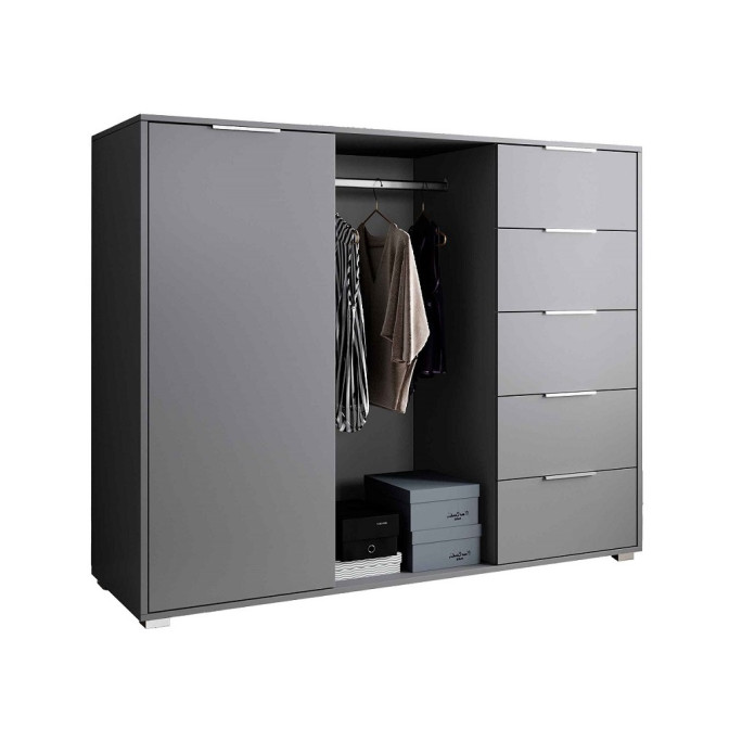 Комод 1Дв 5Ящ Люция / Lucia Графит MiroMark 3812929M