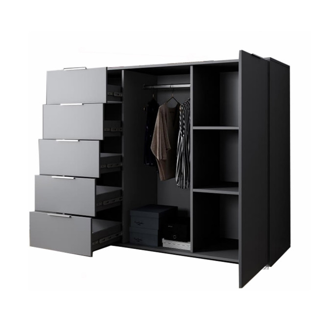 Комод 1Дв 5Ящ Люция / Lucia Графит MiroMark 3812929M