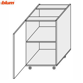 Кухонная секция Валенсия нижняя 45Н/820 1дв Pro Blum VL-046W/9003 MiroMark Кухонная секция Валенсия нижняя 45Н/820 1дв Pro Blum VL-046W/9003 MiroMark