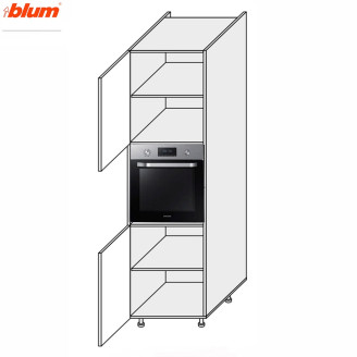 Кухонная секция Мери Пенал 60ПД/2140 Духовка Pro Blum MR-765W/9003gl MiroMark