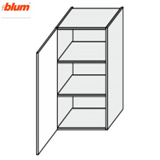 Кухонна секція Мері верхня 20В/720 1дв Pro Blum MR-421W/9003gl MiroMark