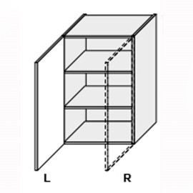 Кухонная секция Миллениум WG верхняя 40В/720 1дв Правая ML-440W/01R MiroMark
