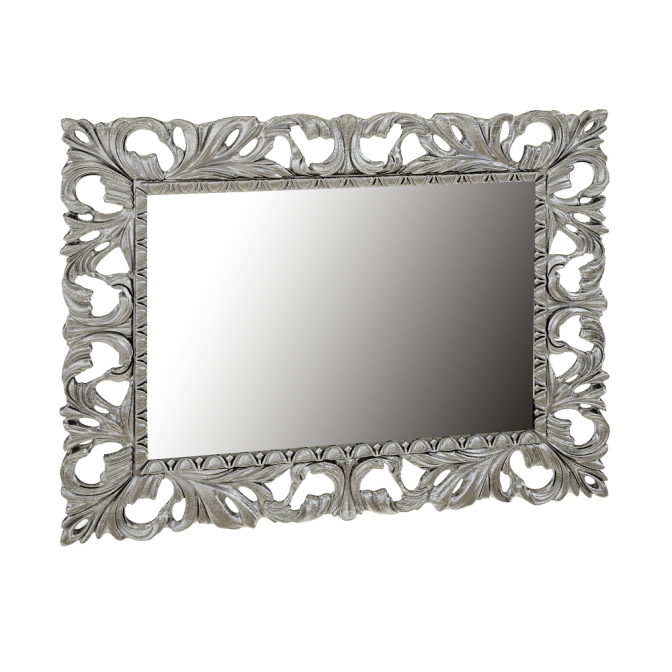 Зеркало 1000x800 Пиония / Pionia Серебро MiroMark MR-81-SL