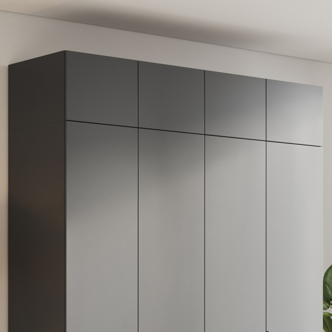 Антресоль 4Дв Доні / Doni Графіт MiroMark DN-04-GT