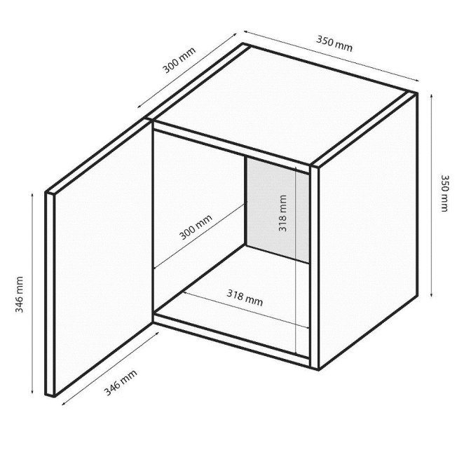 Секция BOX-20 / Глянец Чёрный MiroMark BX-20-BL