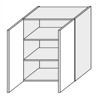 Кухонная секция Мери верхняя 80В/720 2дв MR-480W/9003gl MiroMark