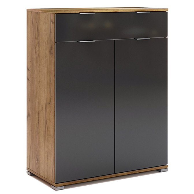 Комод 2Дв 1Ящ Місяць / Luna Мат Лава - Дуб Крафт MiroMark LN-62-LV