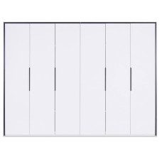 Шкаф 6Дв Лука / Lucca Глянец Белый - Мат Антрацит MiroMark LC-16-WB