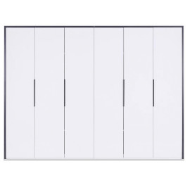 Шафа 6Дв Лука / Lucca Глянець Білий - Мат Антрацит MiroMark LC-16-WB