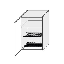 Кухонная секция Лео верхняя 60ВС/900 1дв Сушка LE-570W/06 MiroMark