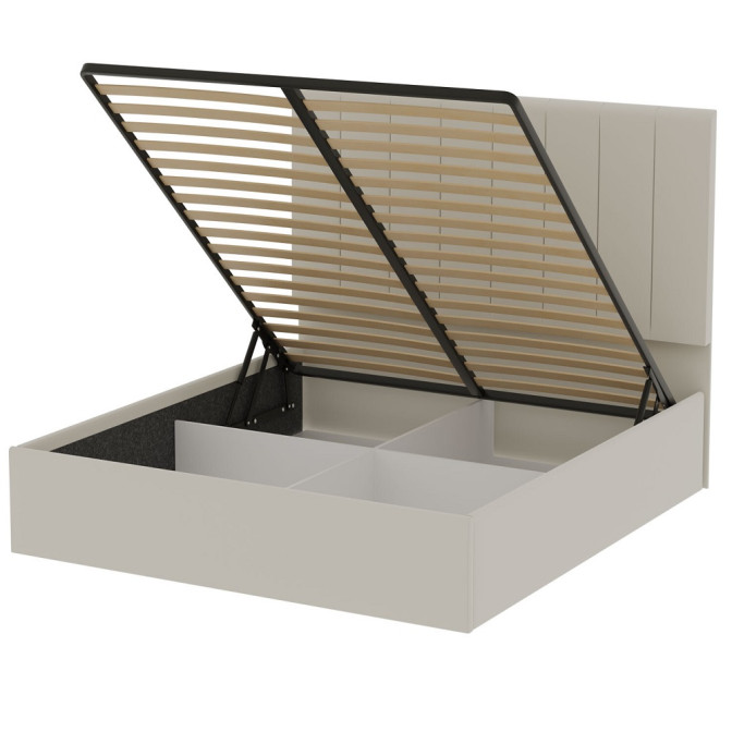 Кровать Мягкая обивка с каркасом Подъёмным механизмом 1,8x2,0 Диана / Diana Бежевый Велюр MiroMark SF-68-DA/DB