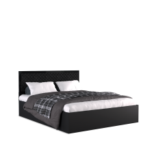 Ліжко з підйомним механізмом 1,6х2,0 Енні / Annie Глянець Чорний MiroMark EN-46-BL