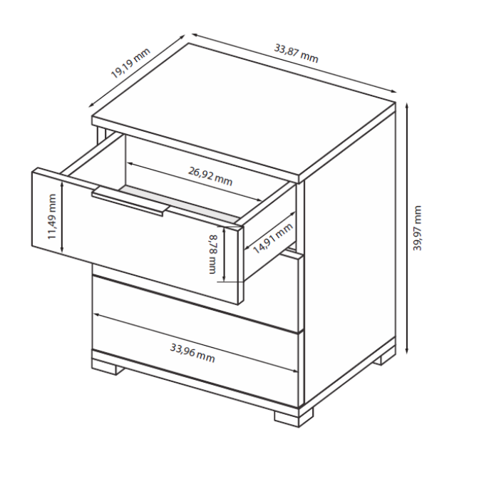 Тумба прикроватная Тедди / Teddy 3Шх MiroMark купить