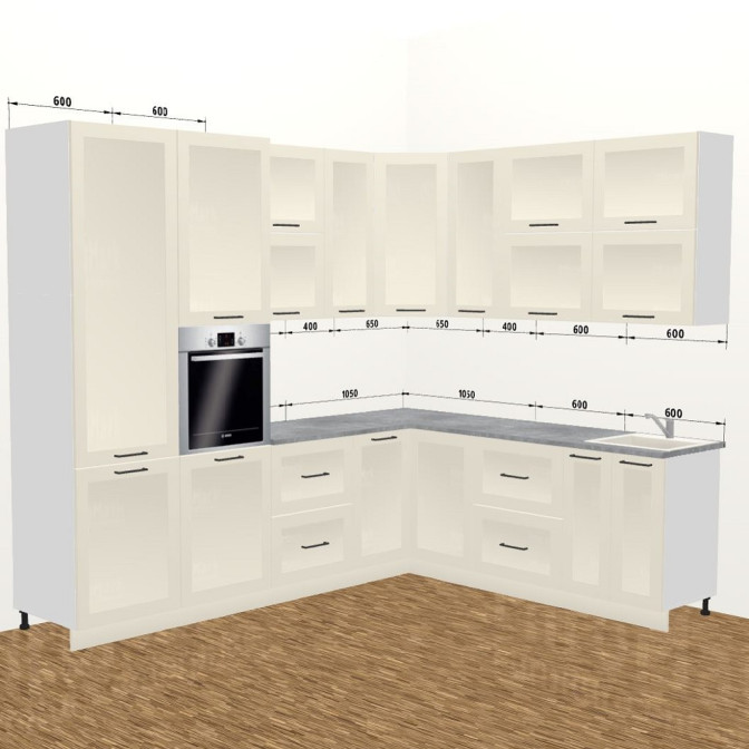 Кухня Винтаж 3,8 м А 900 Стандарт MiroMark