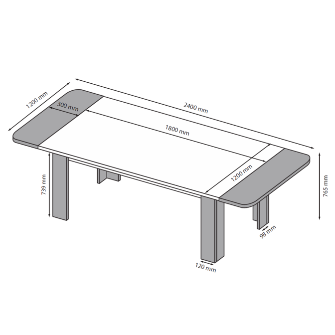 Стол для конференций Jurian MiroMark купить